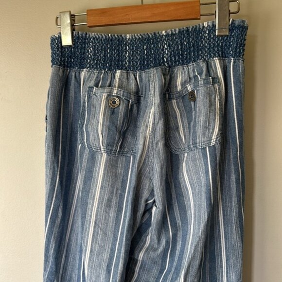 Rewash Linen Blend Wide Leg Pants Women’s M Boho Beachy Pull-On Style - Picture 4 of 10